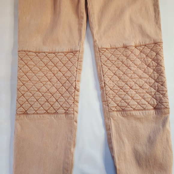 Zara's Womens The Rider In Pink Moto Pant Size 6 Zipper Detail - Picture 3 of 13